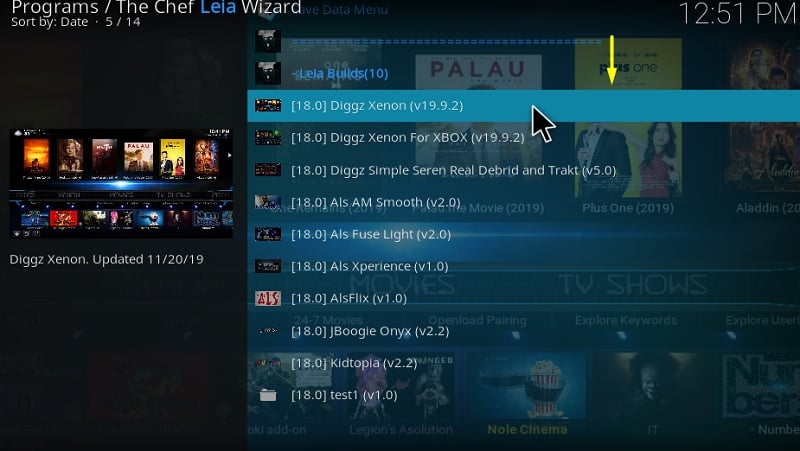 Diggz Xenon kodi build