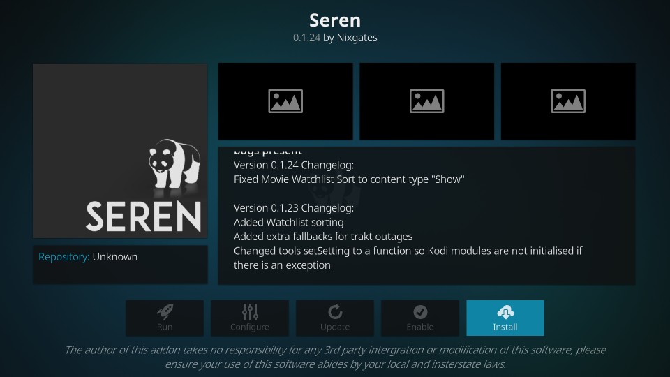 seren addon for kodi