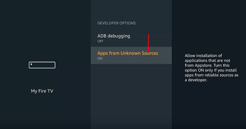 Enable Apps from Unknown Sources