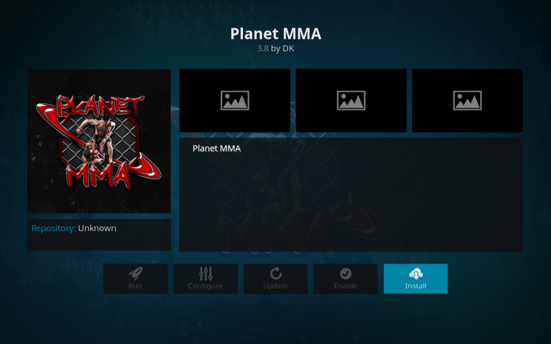 UFC Kodi addons