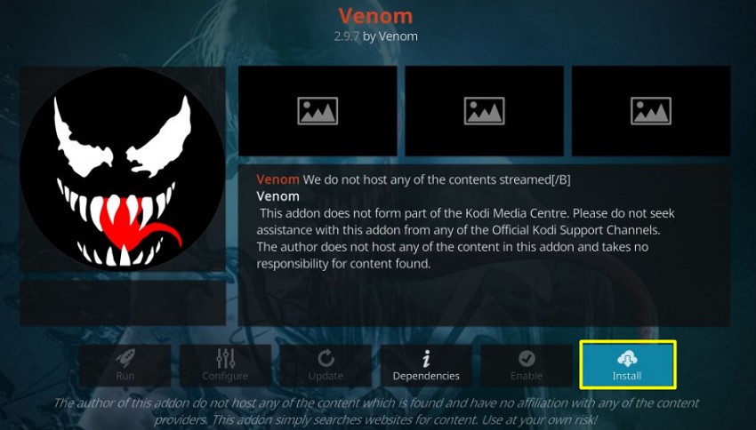 venom kodi addon