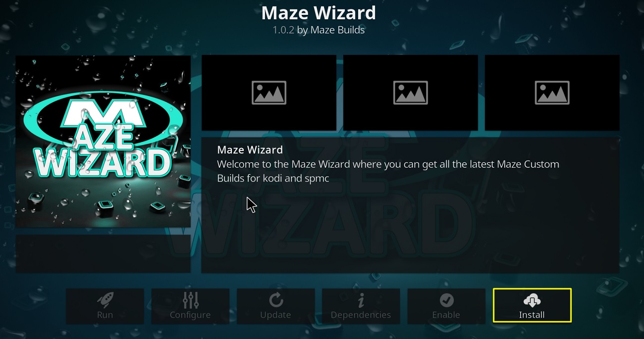 install Maze Wizard