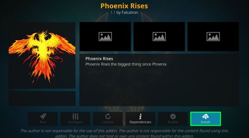 phiwnix rises live tv kodi addon