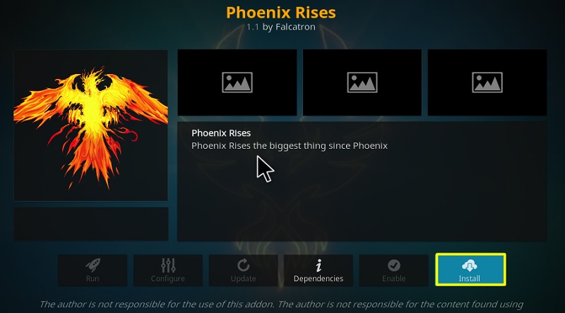 Install Phoenix Rises Addon