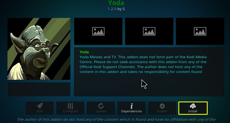 how to install yoda on kodi