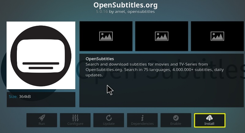 opensubtitles on kodi