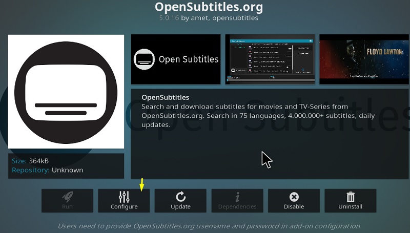 opensubtitles kodi