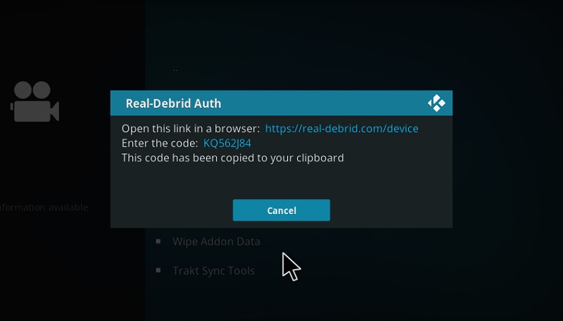 Authorize Real Debrid