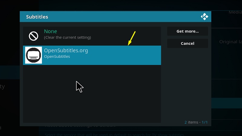 kodi subtitles forced only