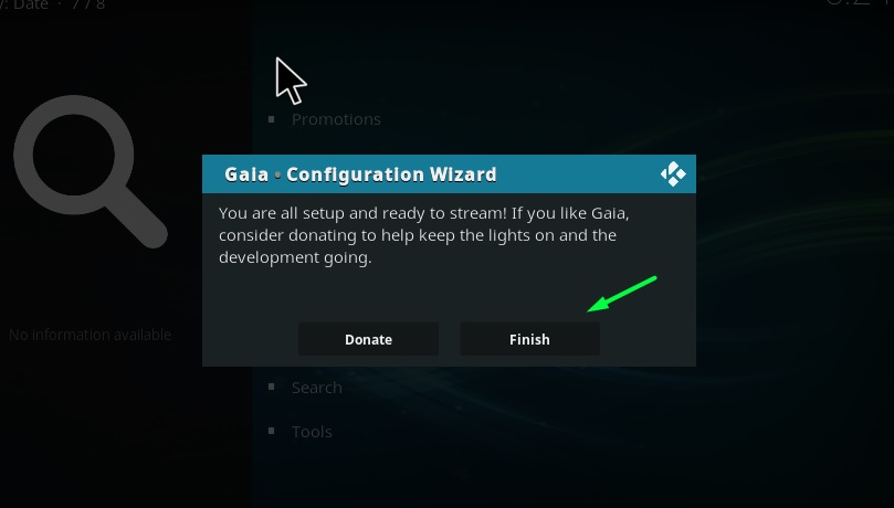 gaia add-on on kodi