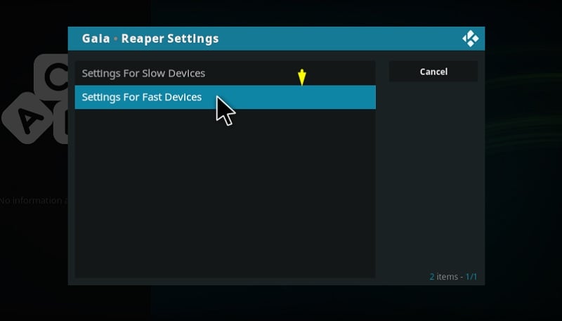 Settings for Fast Devices