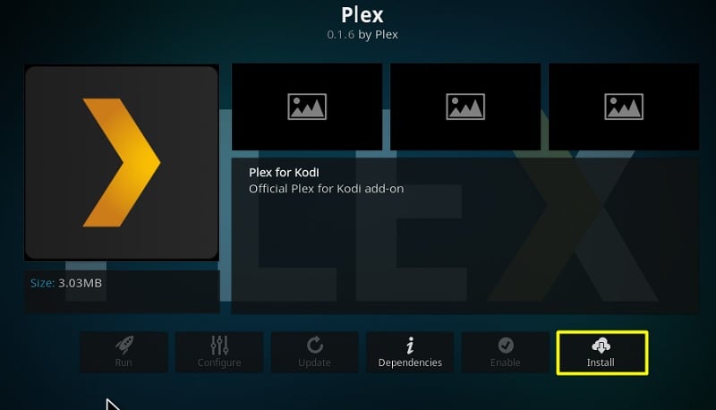 how to install plex on kodi